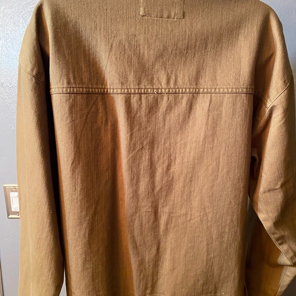 Forever 21 Button Down Long Sleeve khaki Shirt - Picture 2 of 16